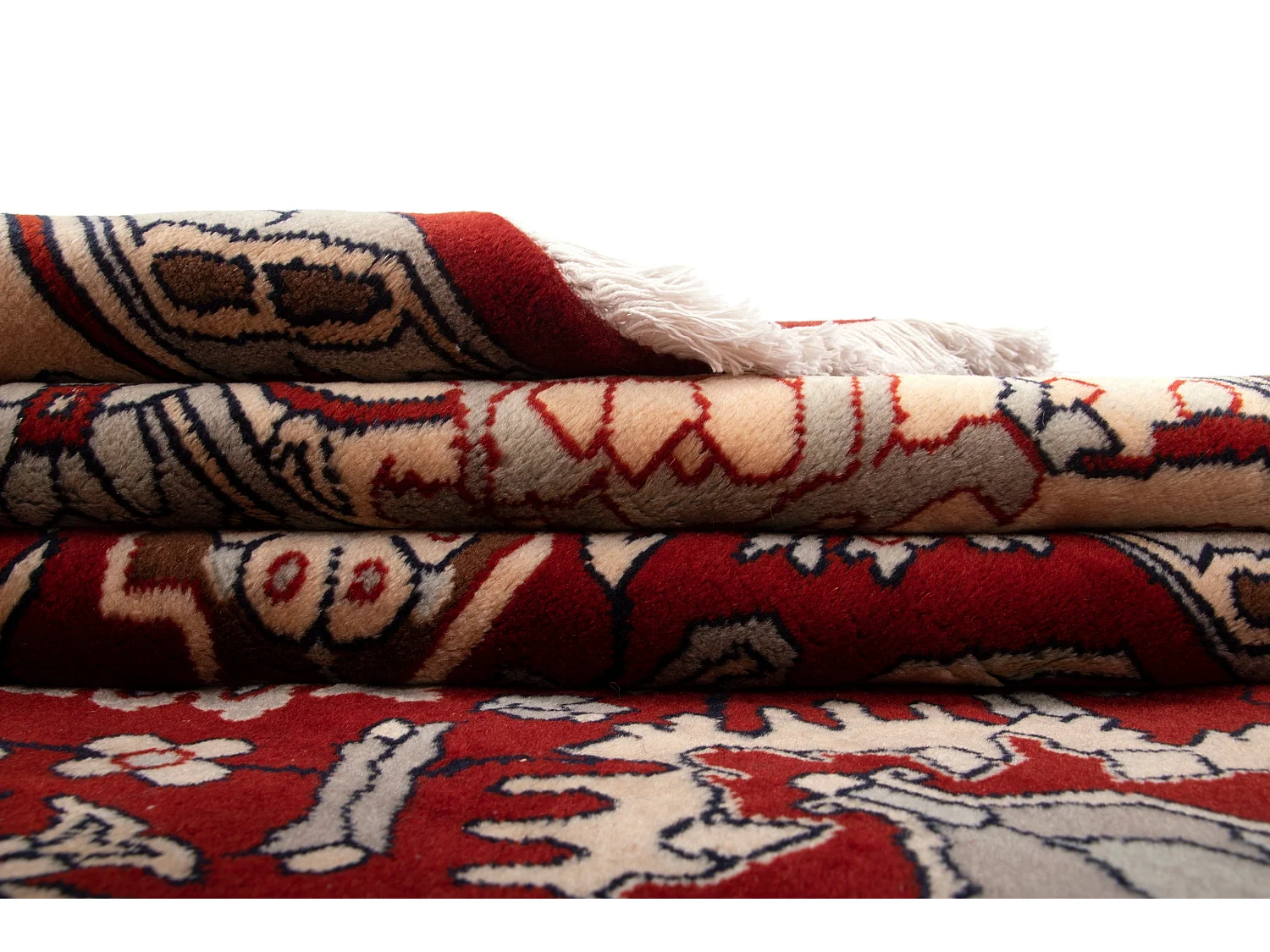 Wollteppich 252x320 Rot Tabriz