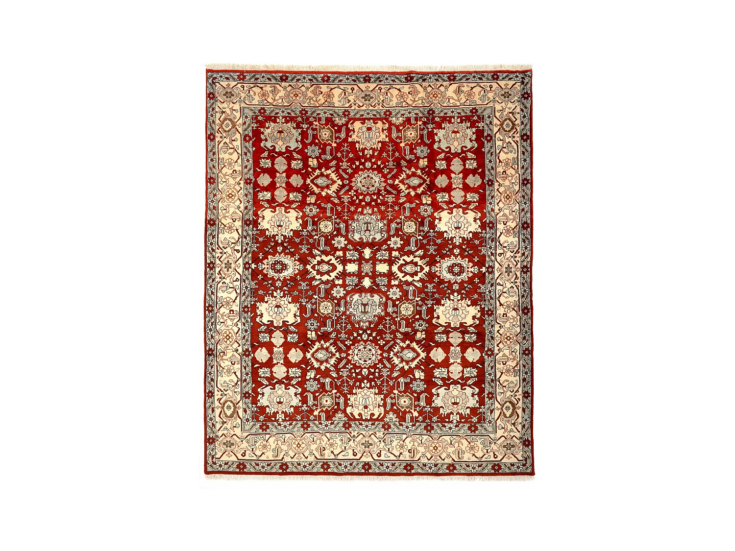 Tapis de laine 252x320 rouge Tabriz