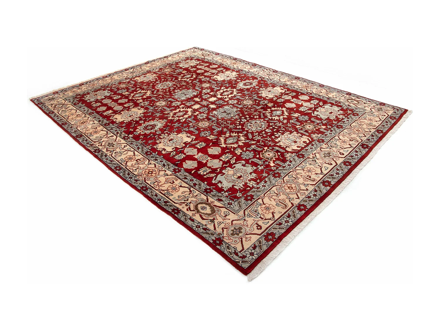 Tapis de laine 252x320 rouge Tabriz