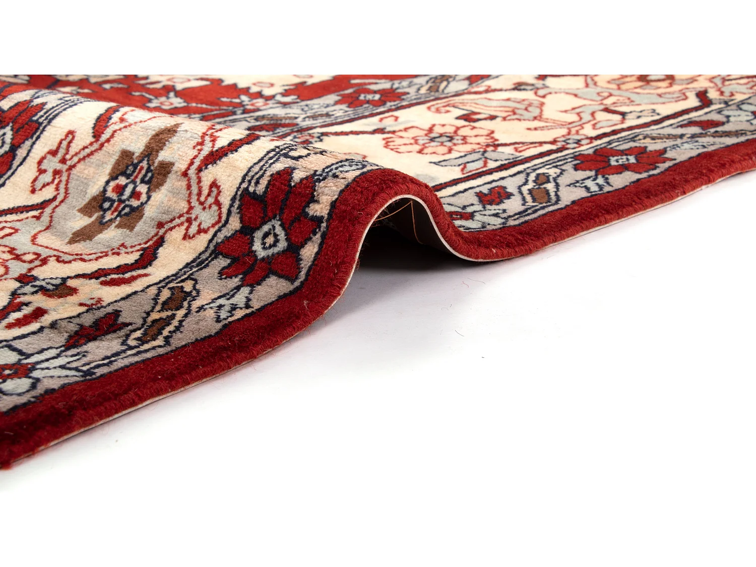 Tapis de laine 252x320 rouge Tabriz