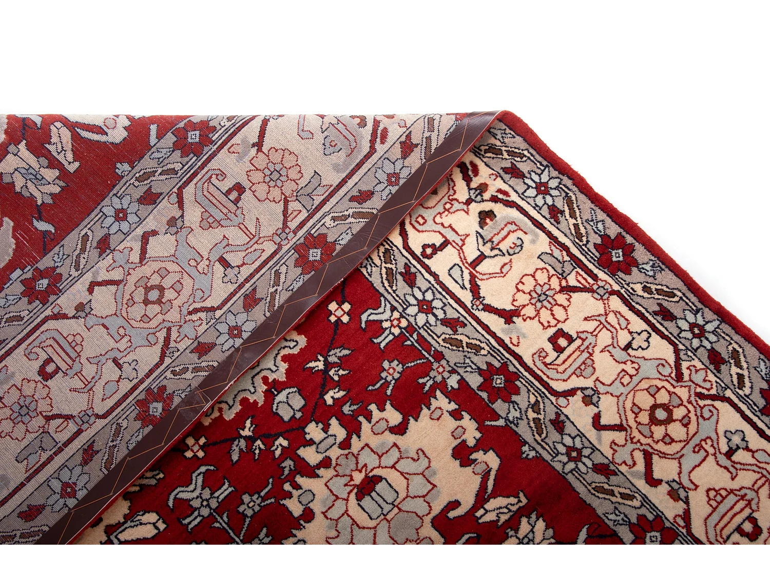 Tapis de laine 252x320 rouge Tabriz