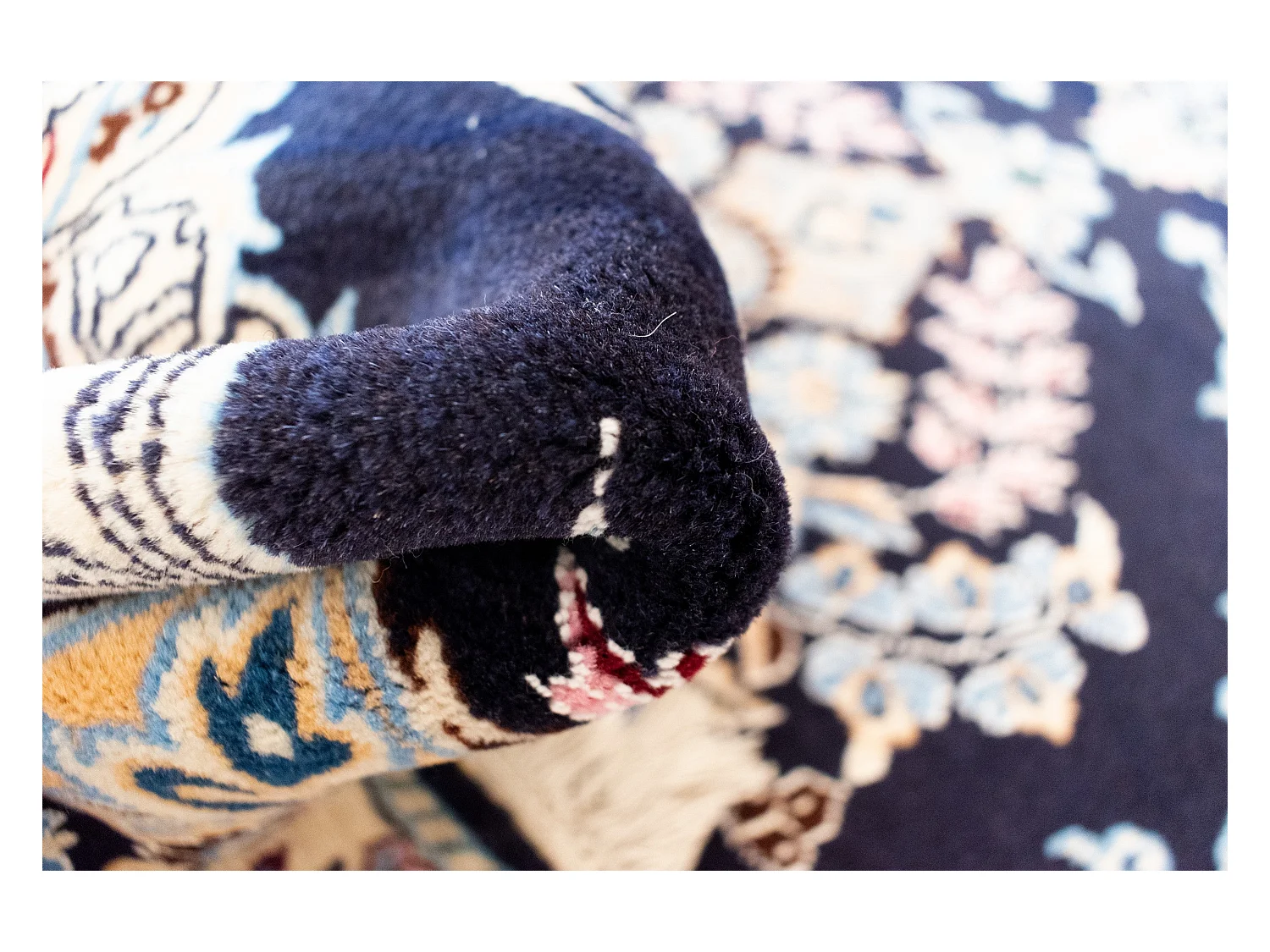 Loper-Woltapijt 203x67 Blauw Nain