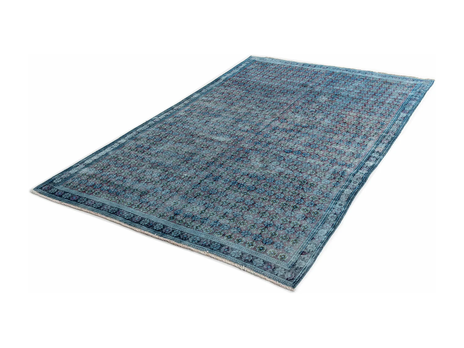 Tappeto in lana 172x279 Blu Vintage Royal