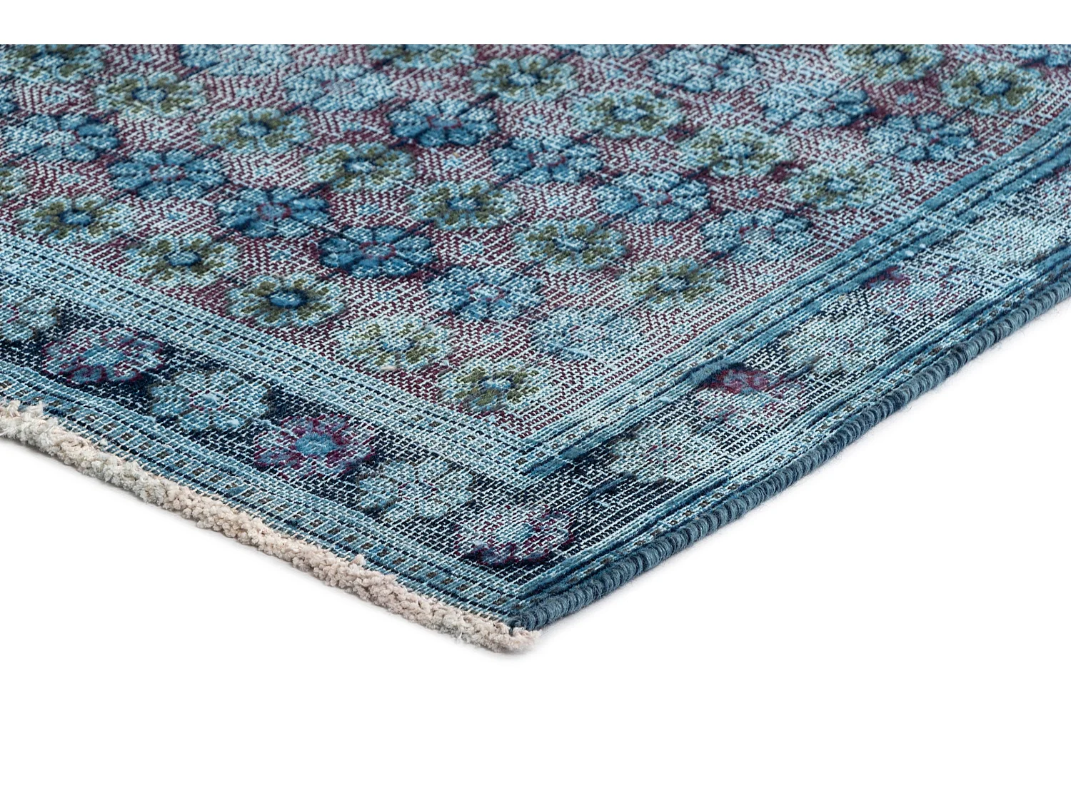 Tappeto in lana 172x279 Blu Vintage Royal