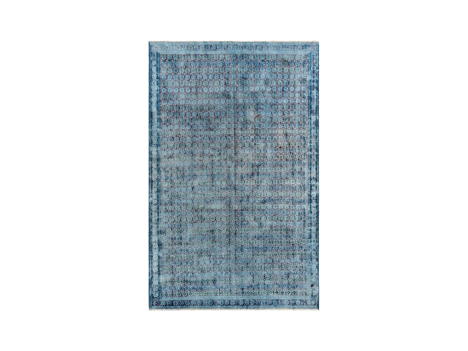 Tapis de laine 172x279 Bleu Vintage Royal