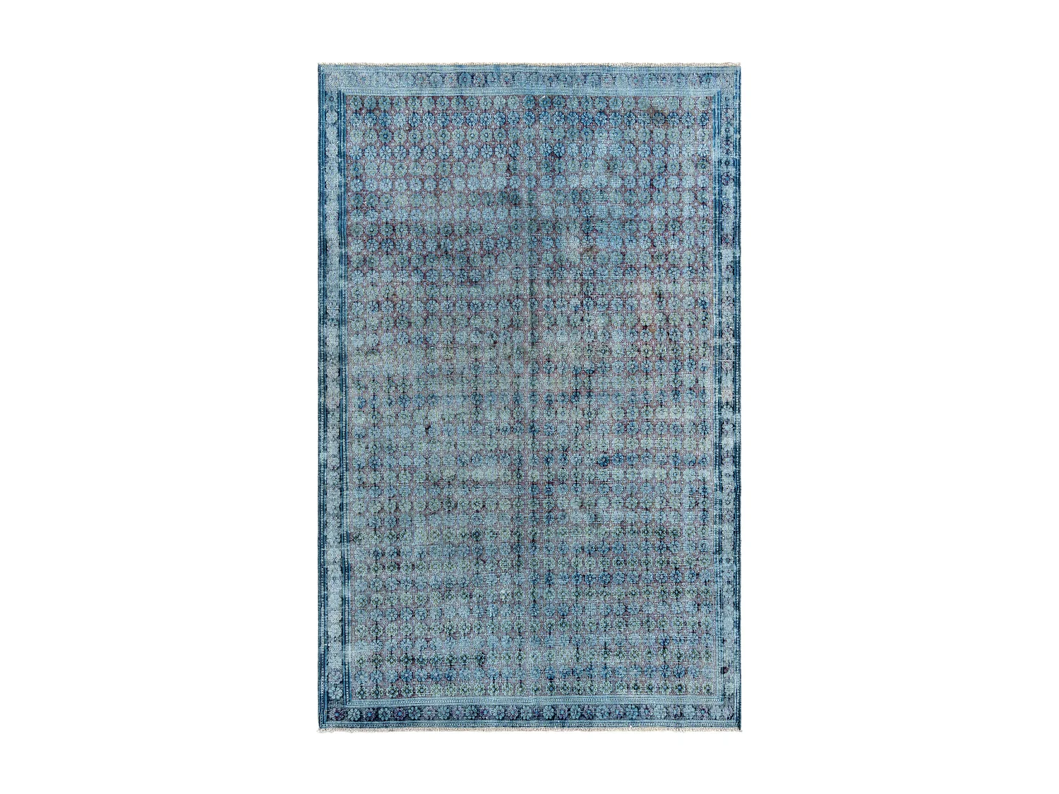 Tapis de laine 172x279 Bleu Vintage Royal