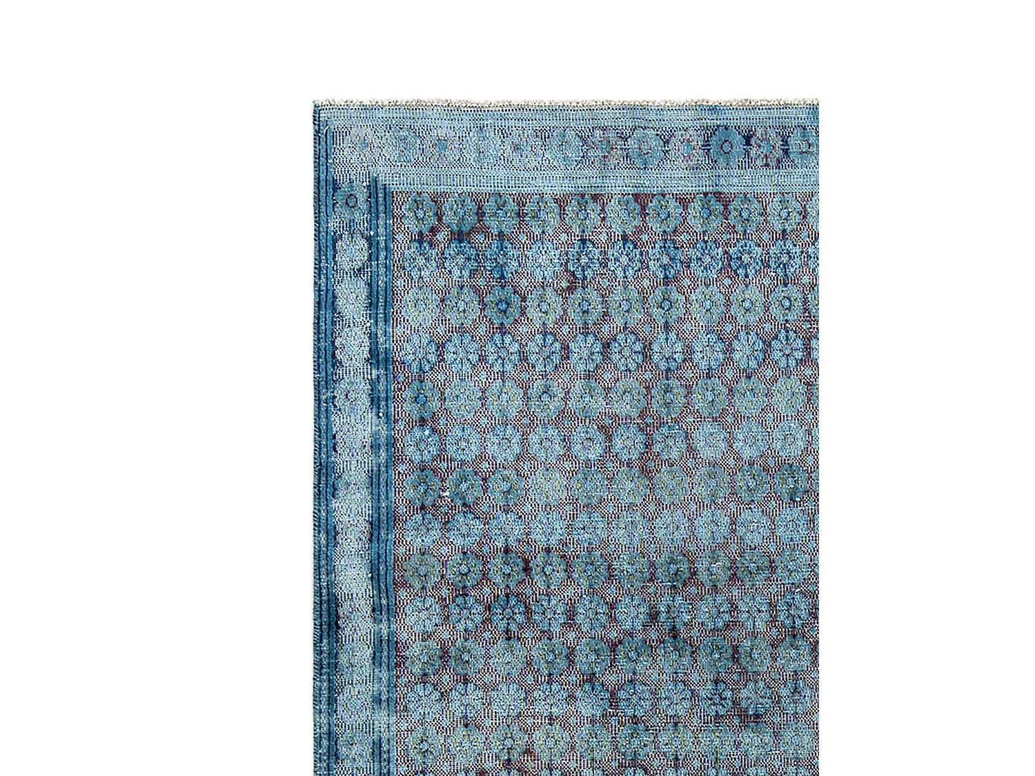 Tapis de laine 172x279 Bleu Vintage Royal