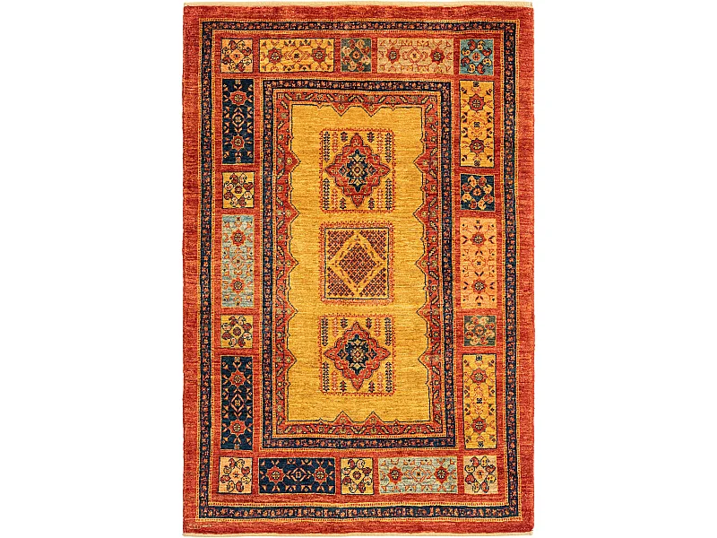 Wollteppich 109x165 Rot Kashkuli