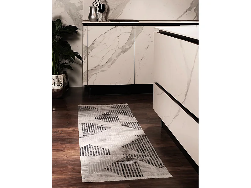 Tapijt 305x80 Lichtgrijs Davos Grecian