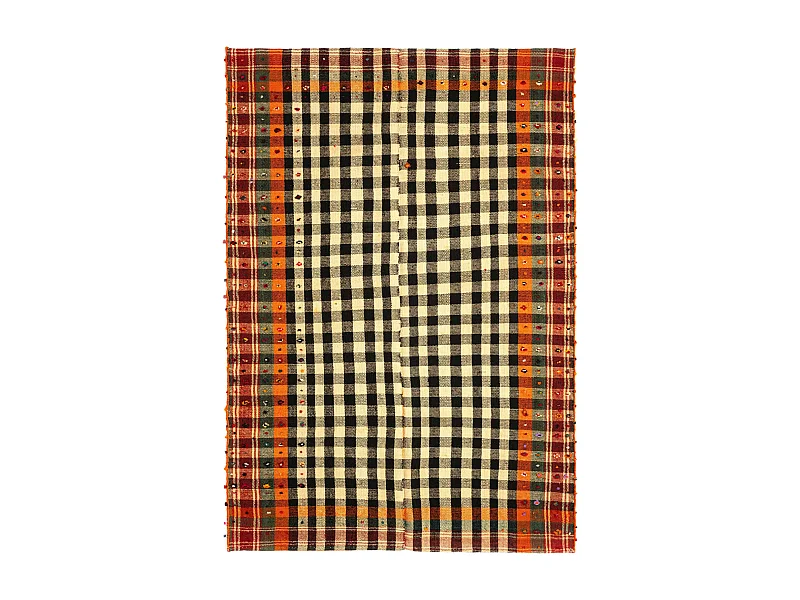 Wollteppich 149x214 Orange Jajim