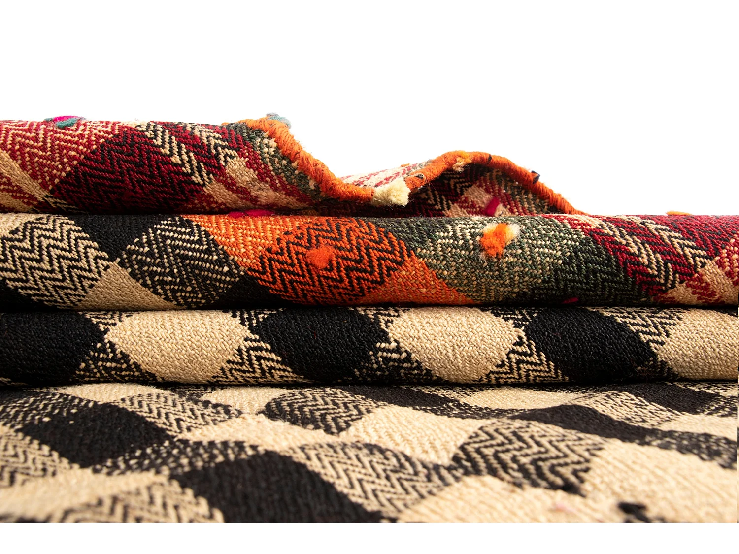 Wollteppich 149x214 Orange Jajim