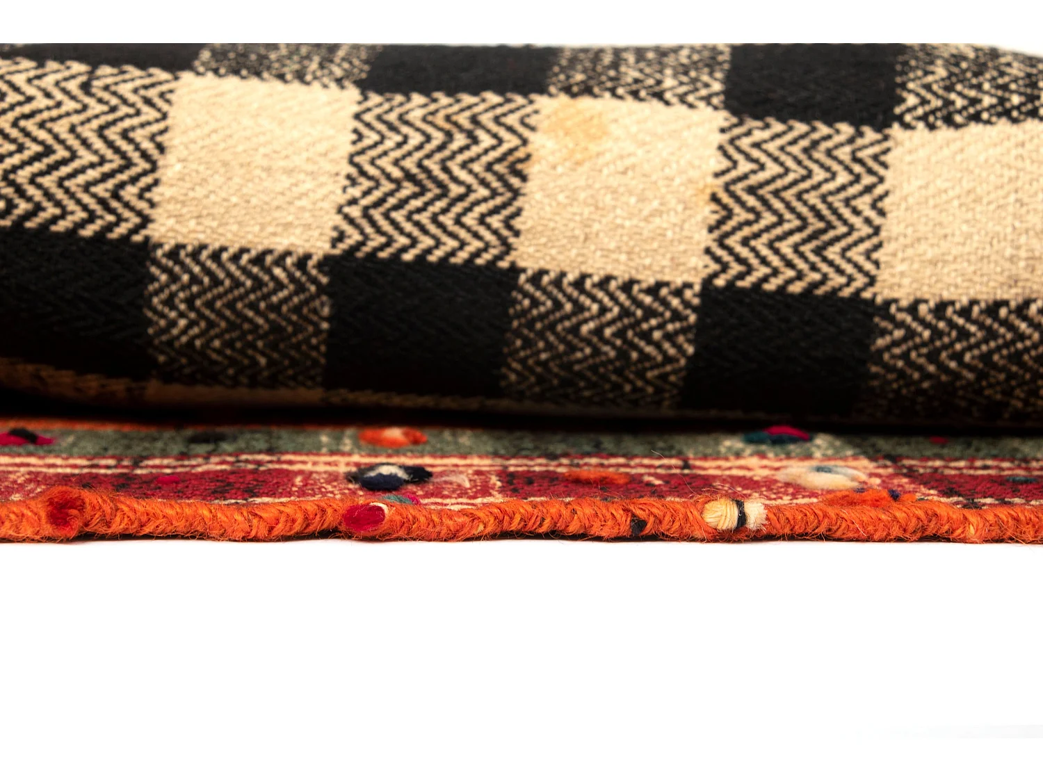 Tapis de laine 149x214 orange Jajim