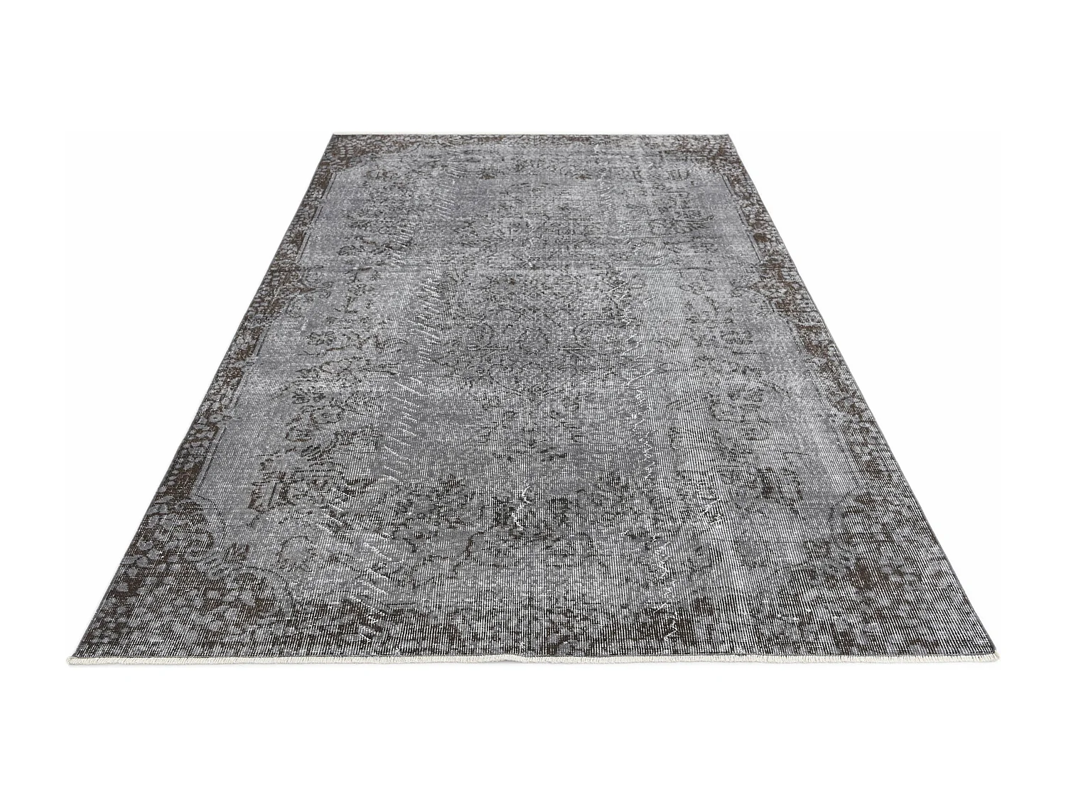 Tapis de laine 160x264 gris Ultra Vintage