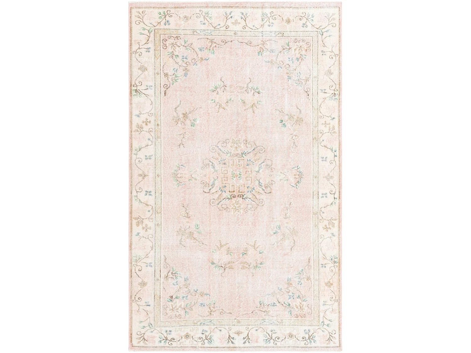 Tappeto in lana 165x269 rosa Ultra Vintage