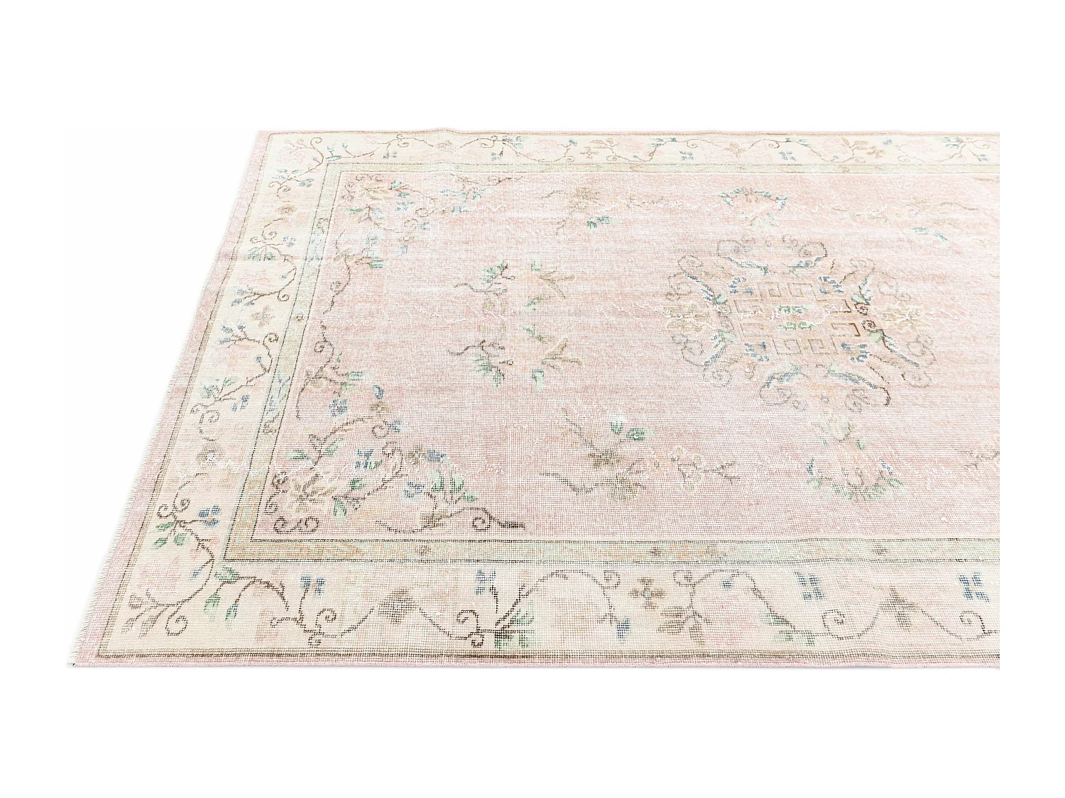 Tappeto in lana 165x269 rosa Ultra Vintage