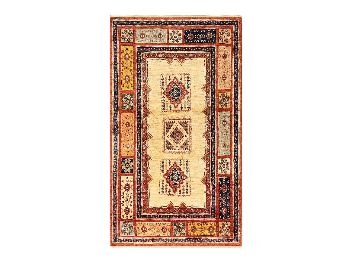 Tappeto in lana 104x181 rosso Kashkuli