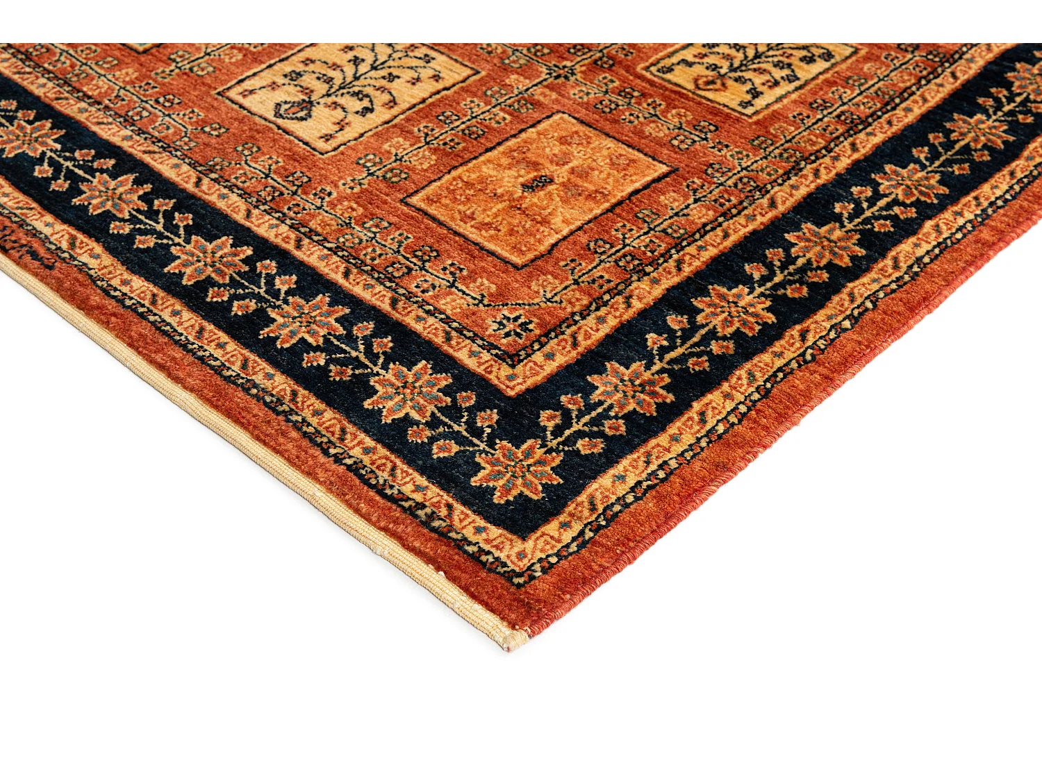Tapis de laine 102x145 rouge Kashkuli
