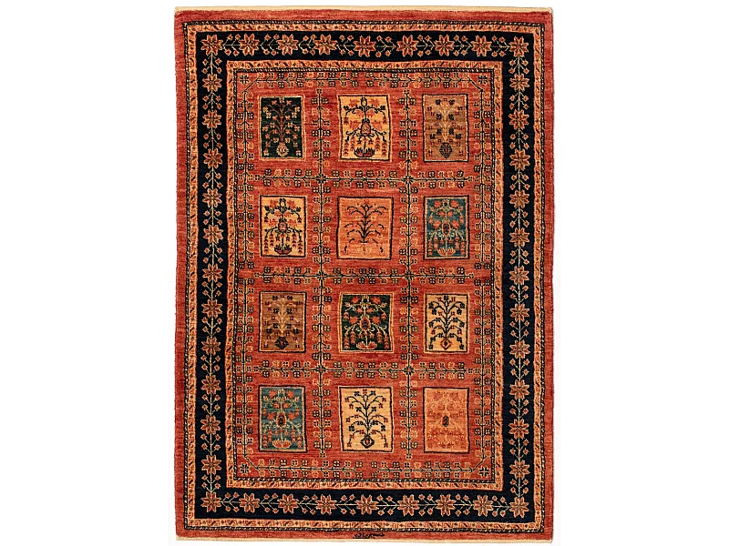 Tapis de laine 102x145 rouge Kashkuli