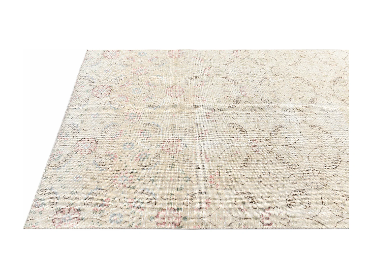 Tappeto in lana 130x290 beige Ultra Vintage