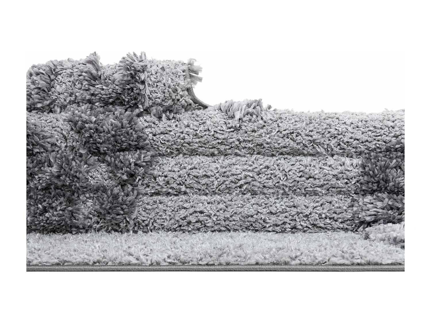 Tapis shaggy 125x185 gris Thun Scutum