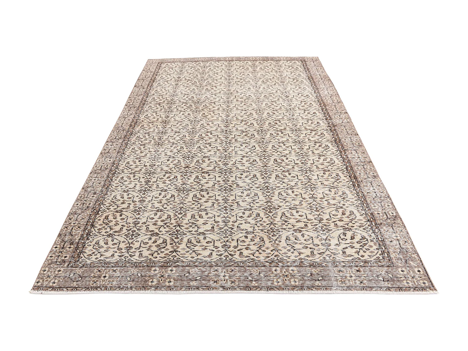 Tapis de laine 170x287 brun Ultra Vintage