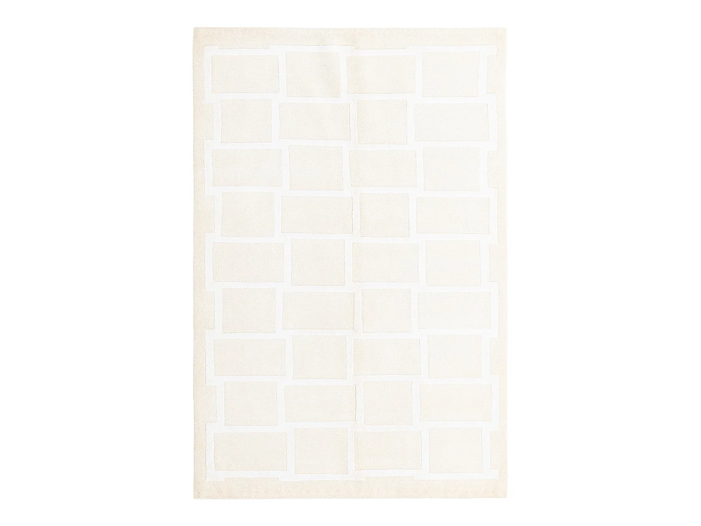 Tapis de laine 122x188 beige Darya