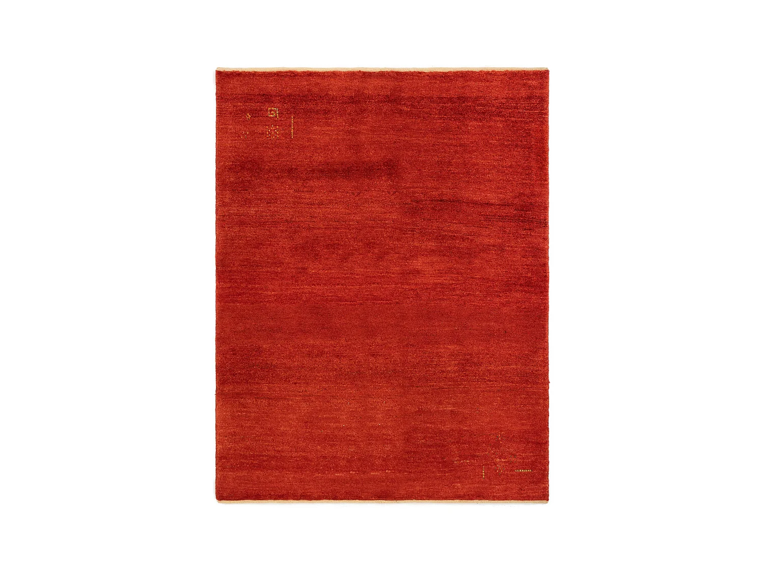 Tapis de laine 147x191 rouge Gabbeh Shouli