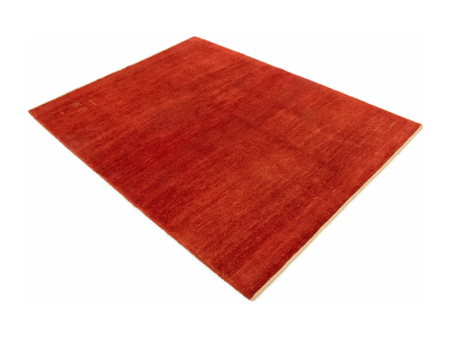Tapis de laine 147x191 rouge Gabbeh Shouli