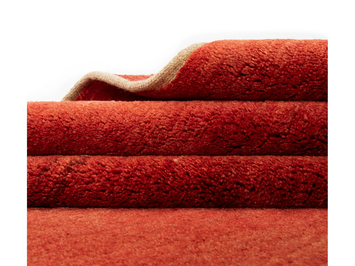 Tapis de laine 147x191 rouge Gabbeh Shouli