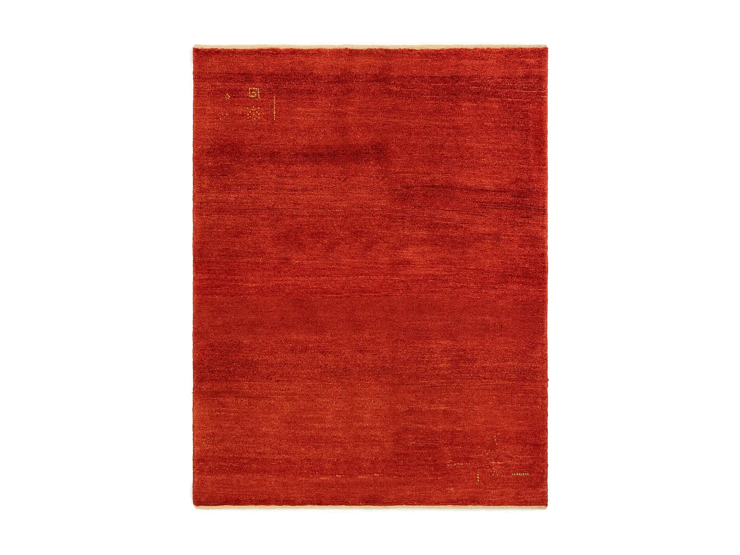 Tapis de laine 147x191 rouge Gabbeh Shouli