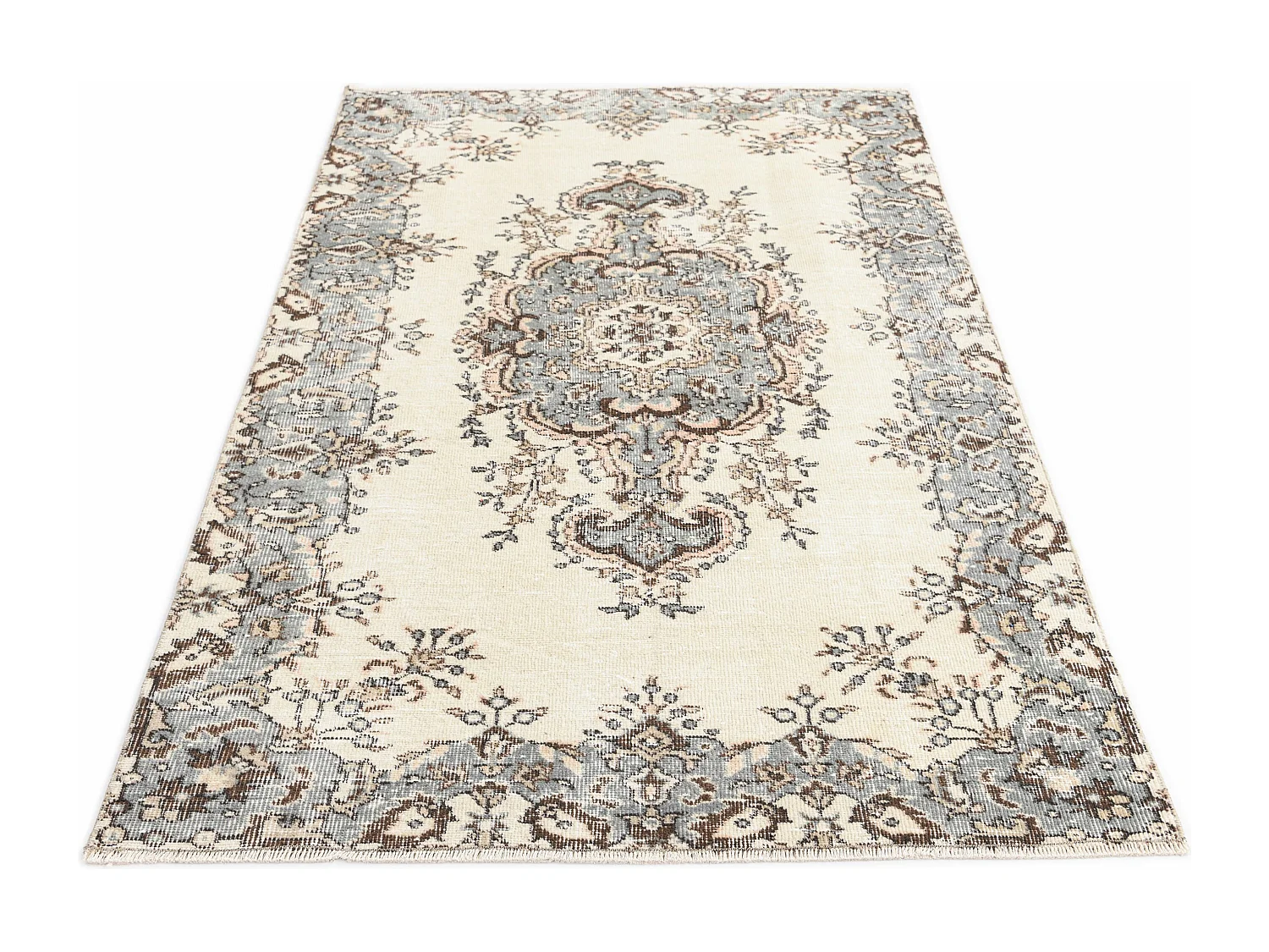 Tapis de laine 114x196 beige Ultra Vintage