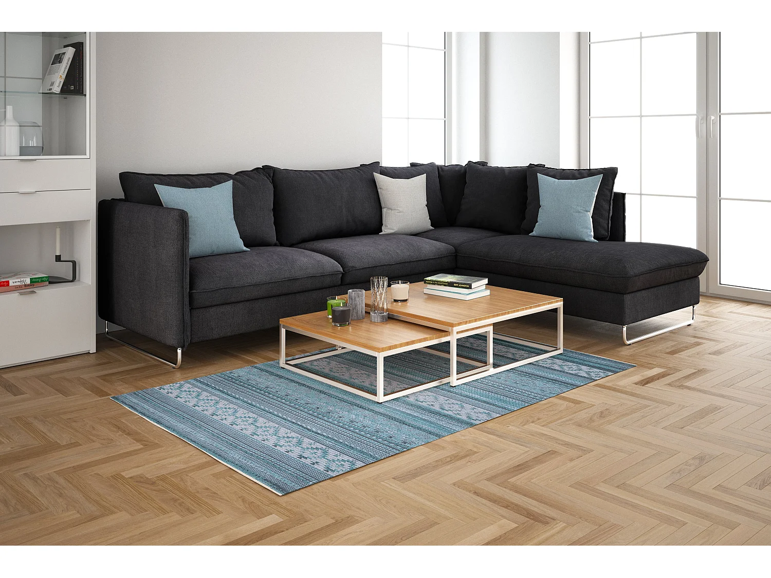 Tapijt 305x215 Groen Kriens Makaha