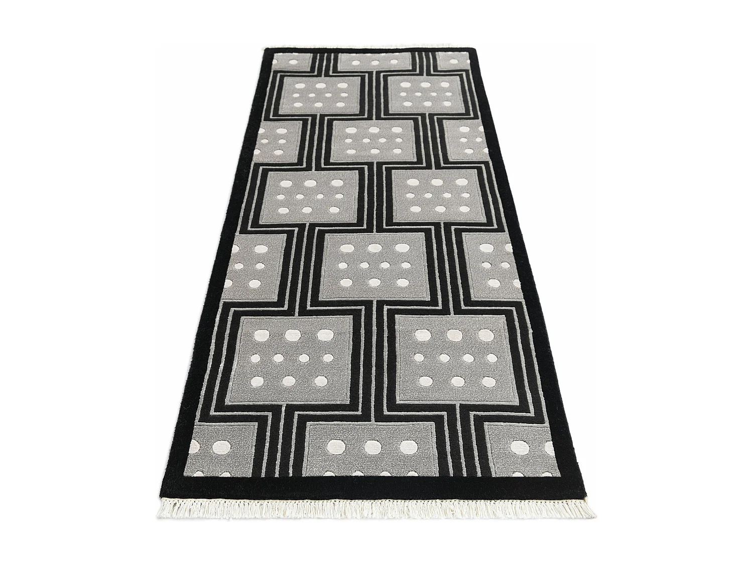 Loper-Woltapijt 206x79 Zwart Darya