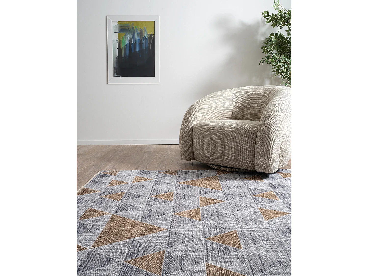 Tapijt 275x180 Grijs Kriens Atum