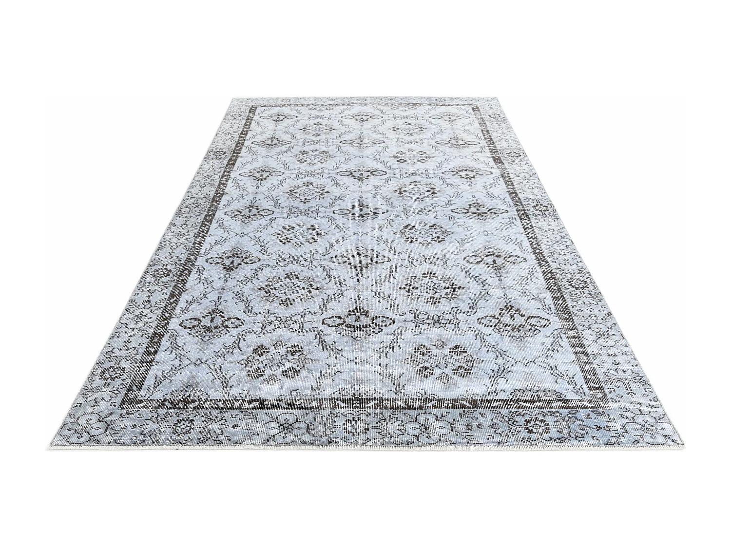 Wollteppich 170x300 Blau Ultra Vintage