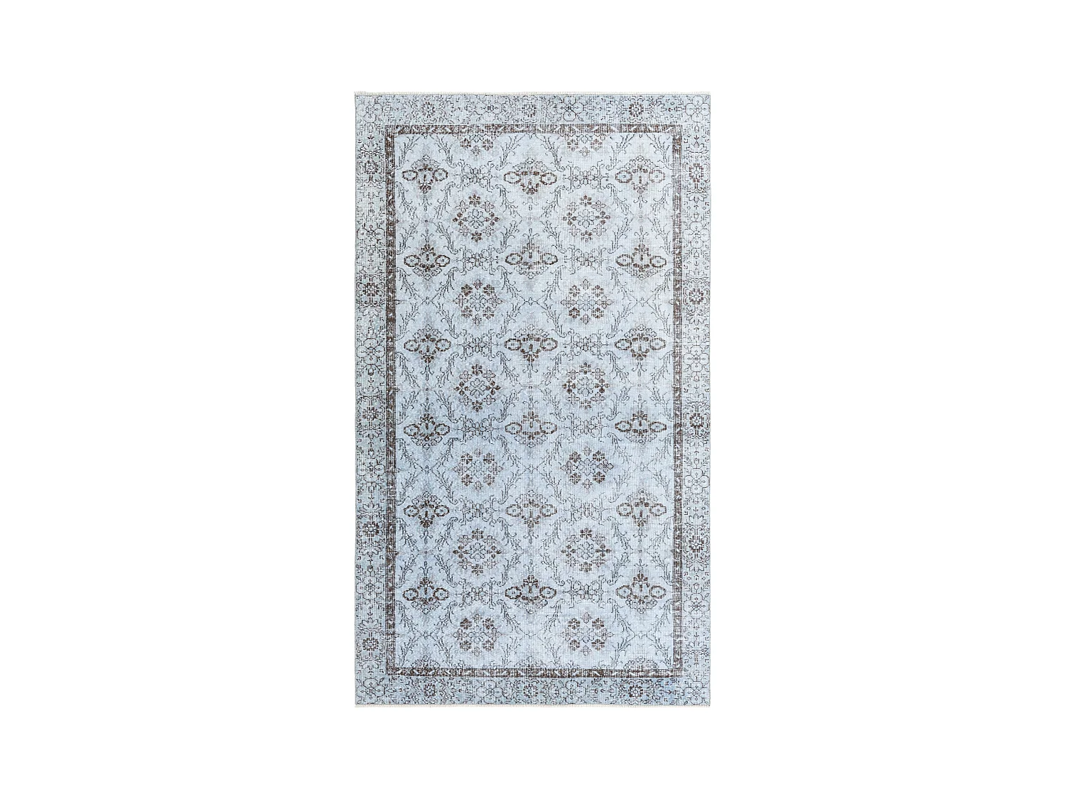 Tappeto in lana 170x300 Blu Ultra Vintage