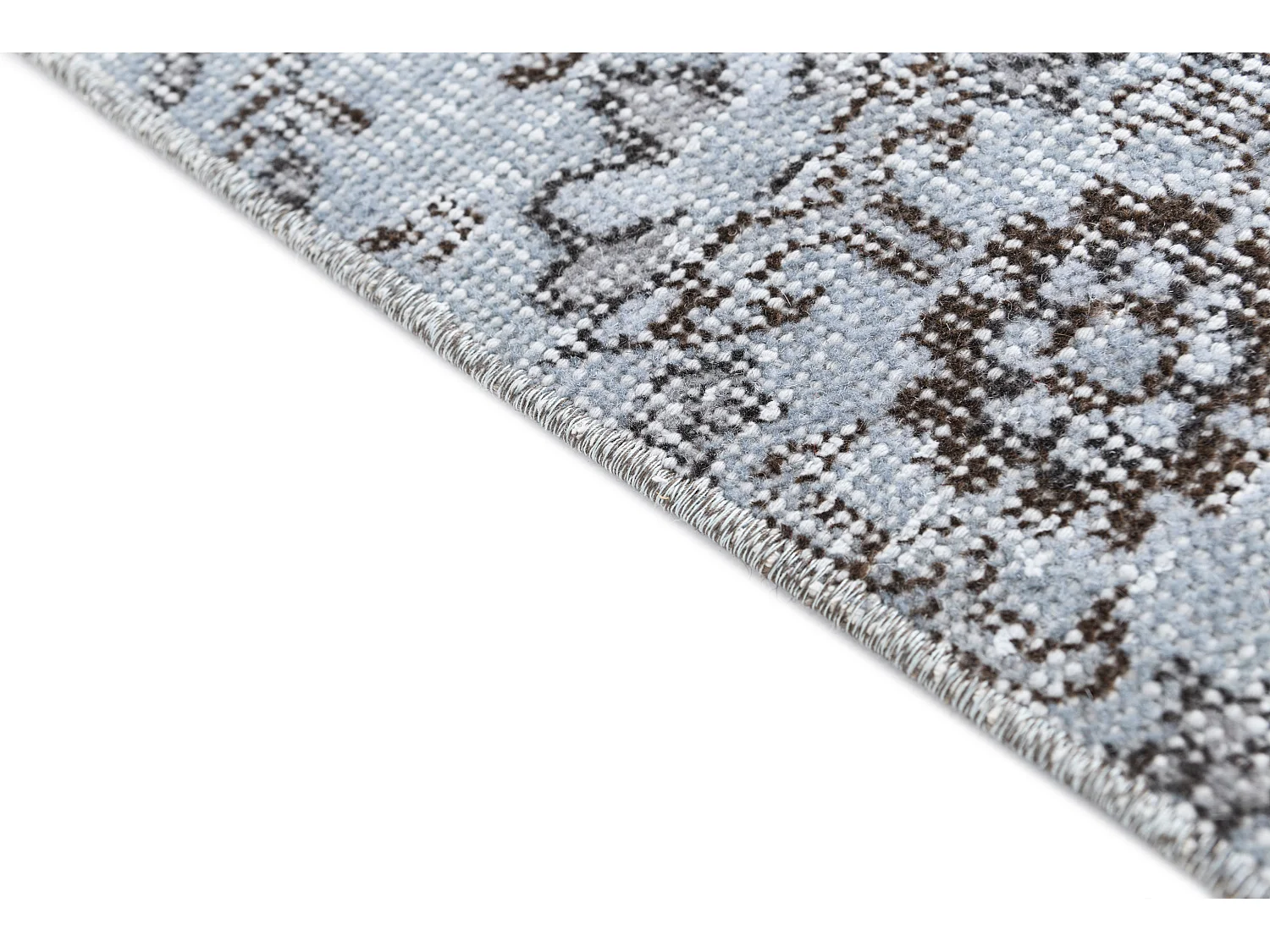 Tapis de laine 170x300 Bleu Ultra Vintage