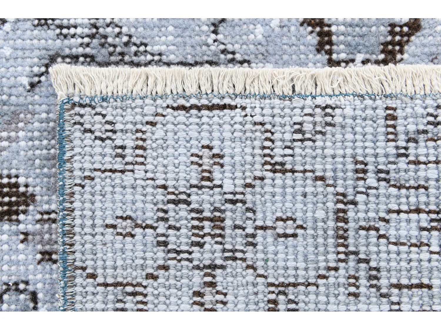 Tapis de laine 170x300 Bleu Ultra Vintage