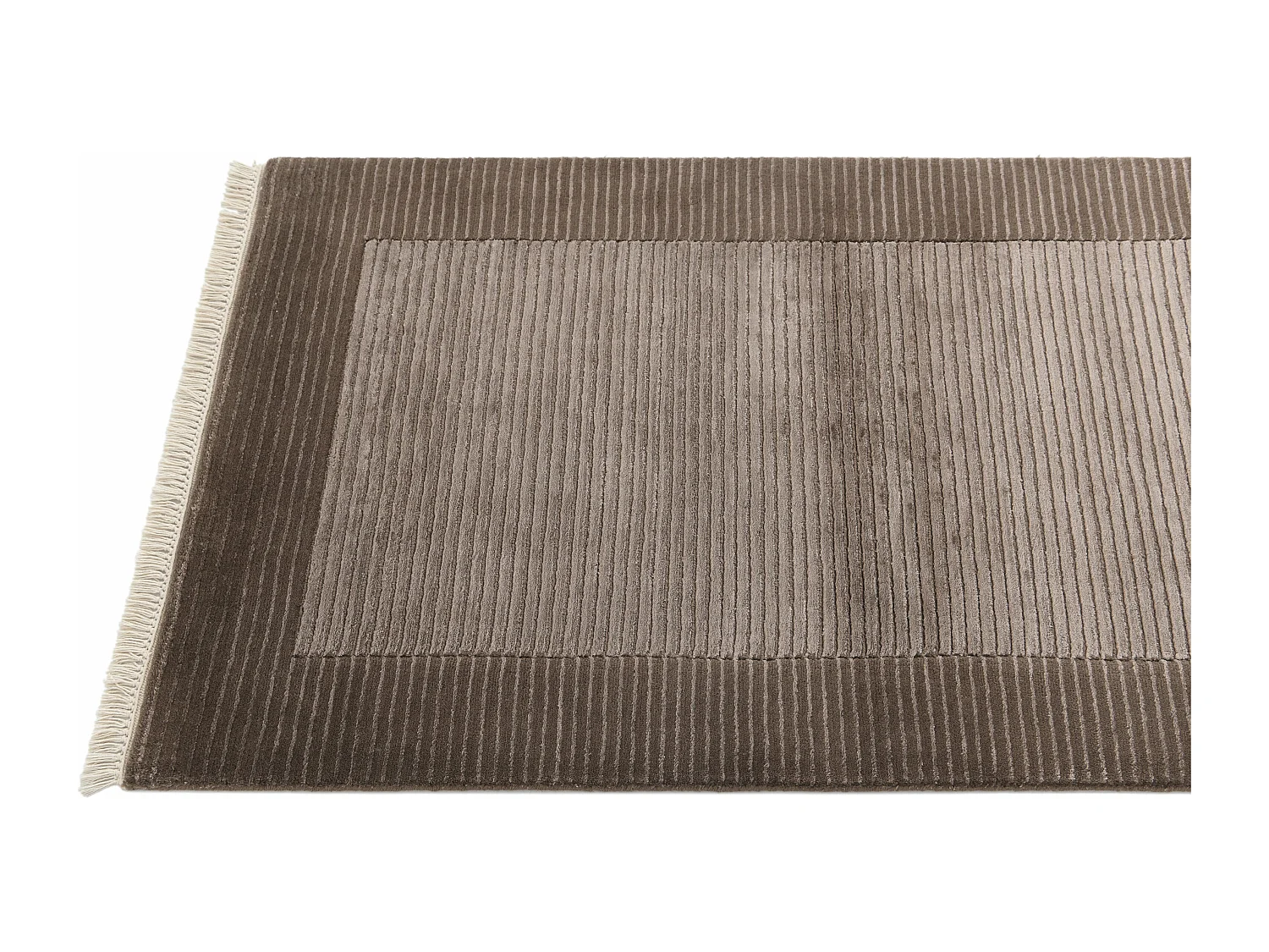 Läufer-Wollteppich 79x206 Braun Darya