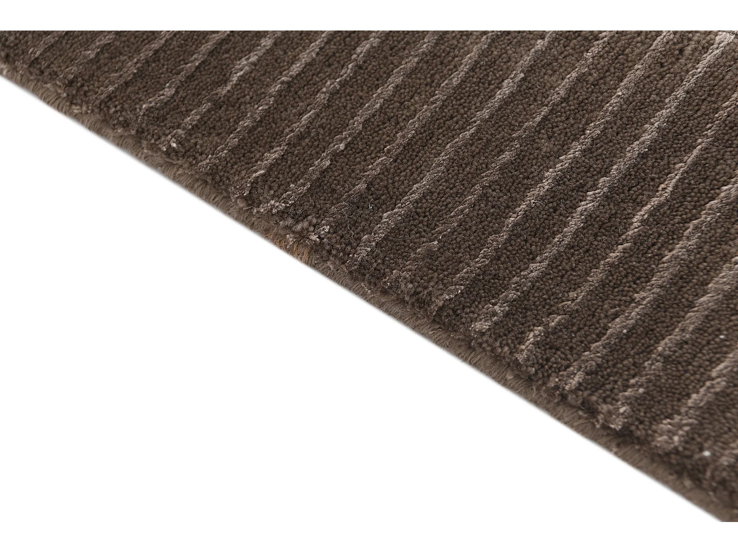 Läufer-Wollteppich 79x206 Braun Darya