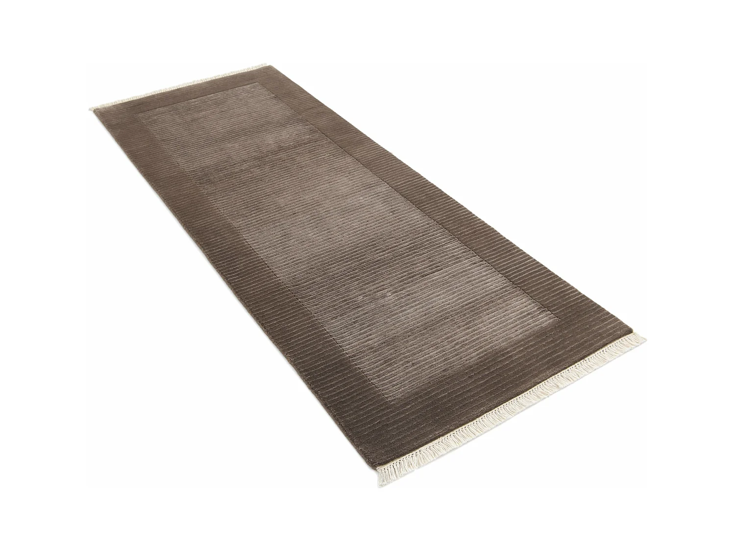Tappeto per corridoio in lana 79x206 marrone Darya