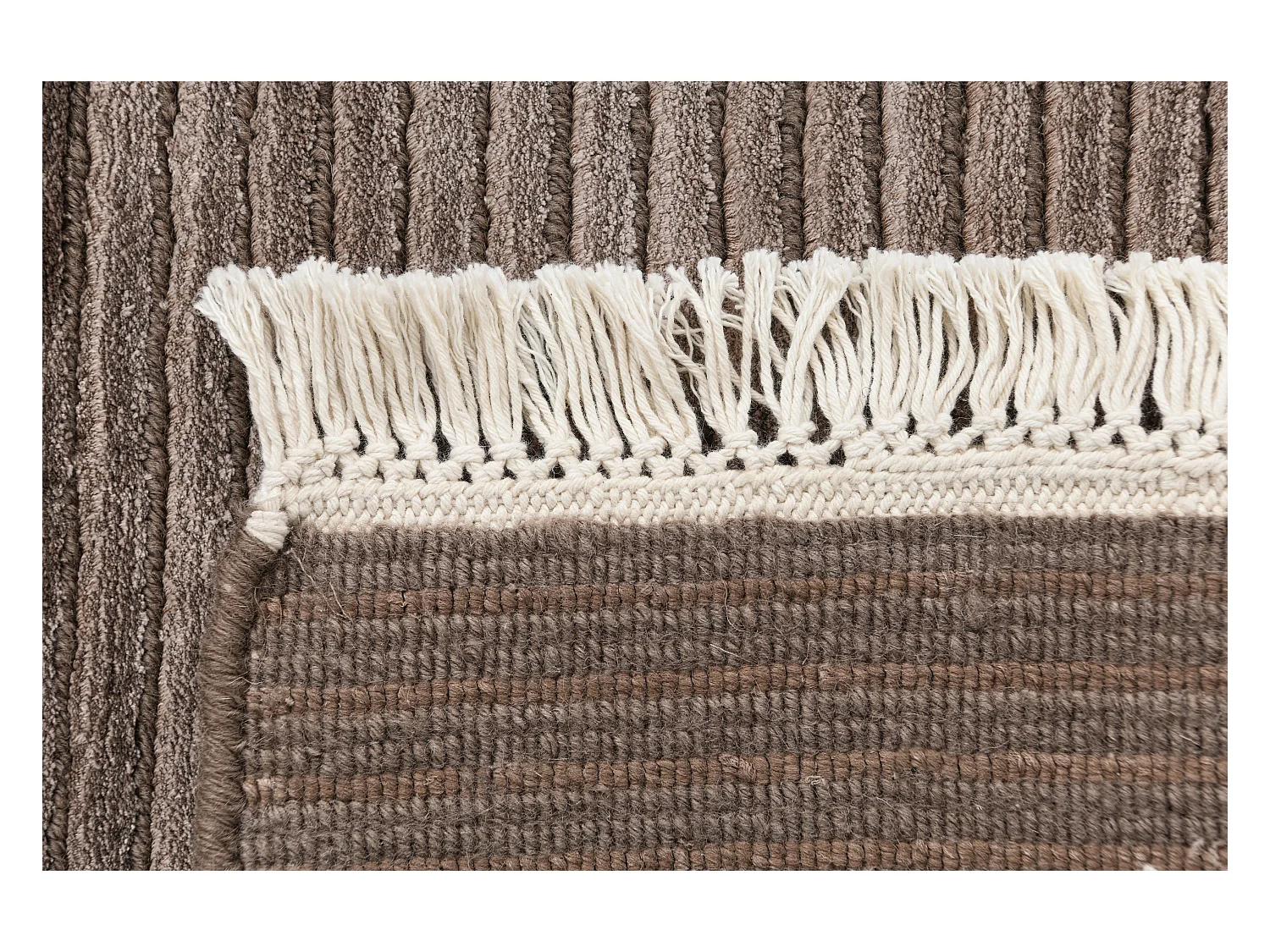 Tappeto per corridoio in lana 79x206 marrone Darya