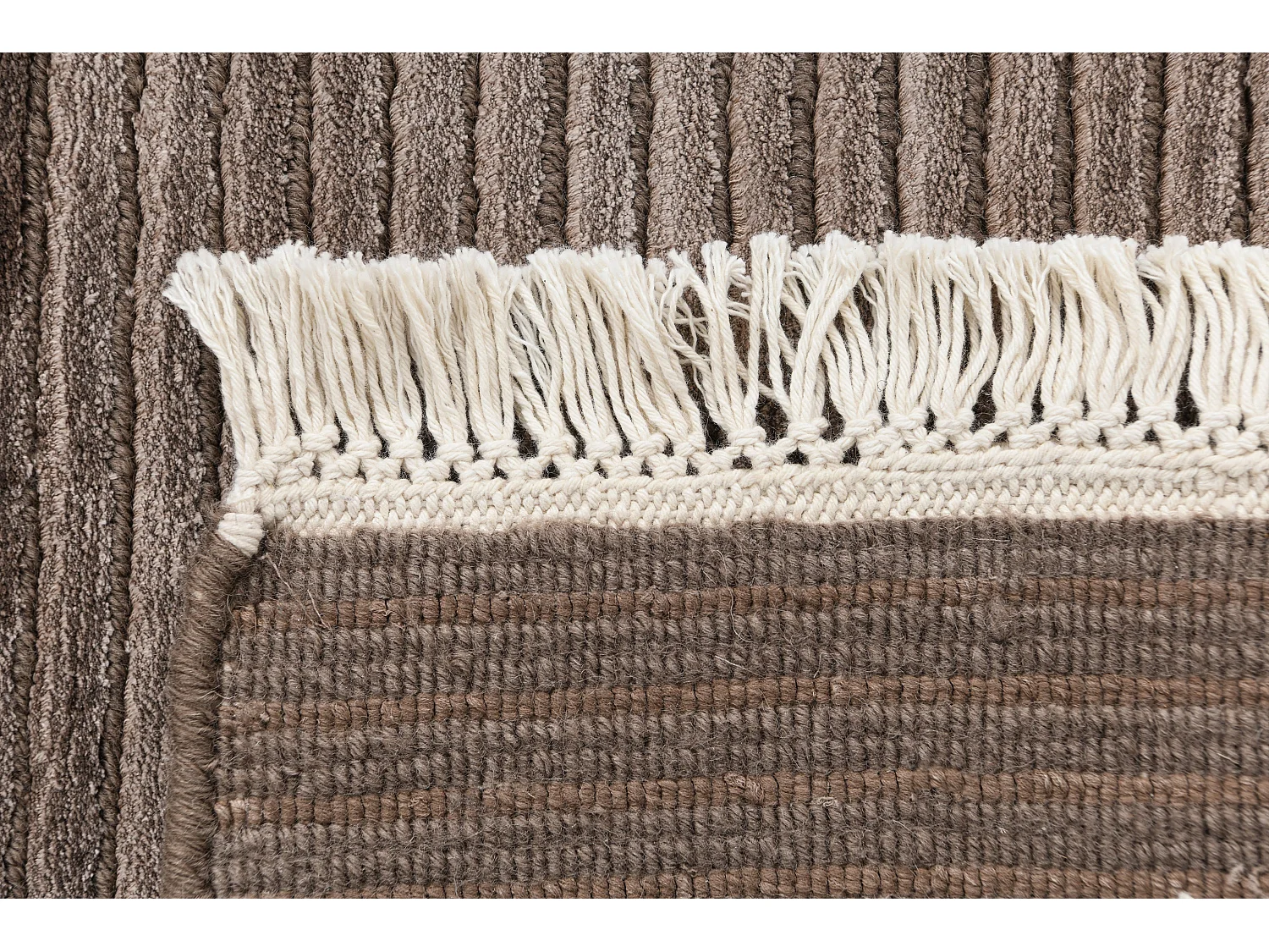 Tapis de couloir en laine 79x206 brun Darya