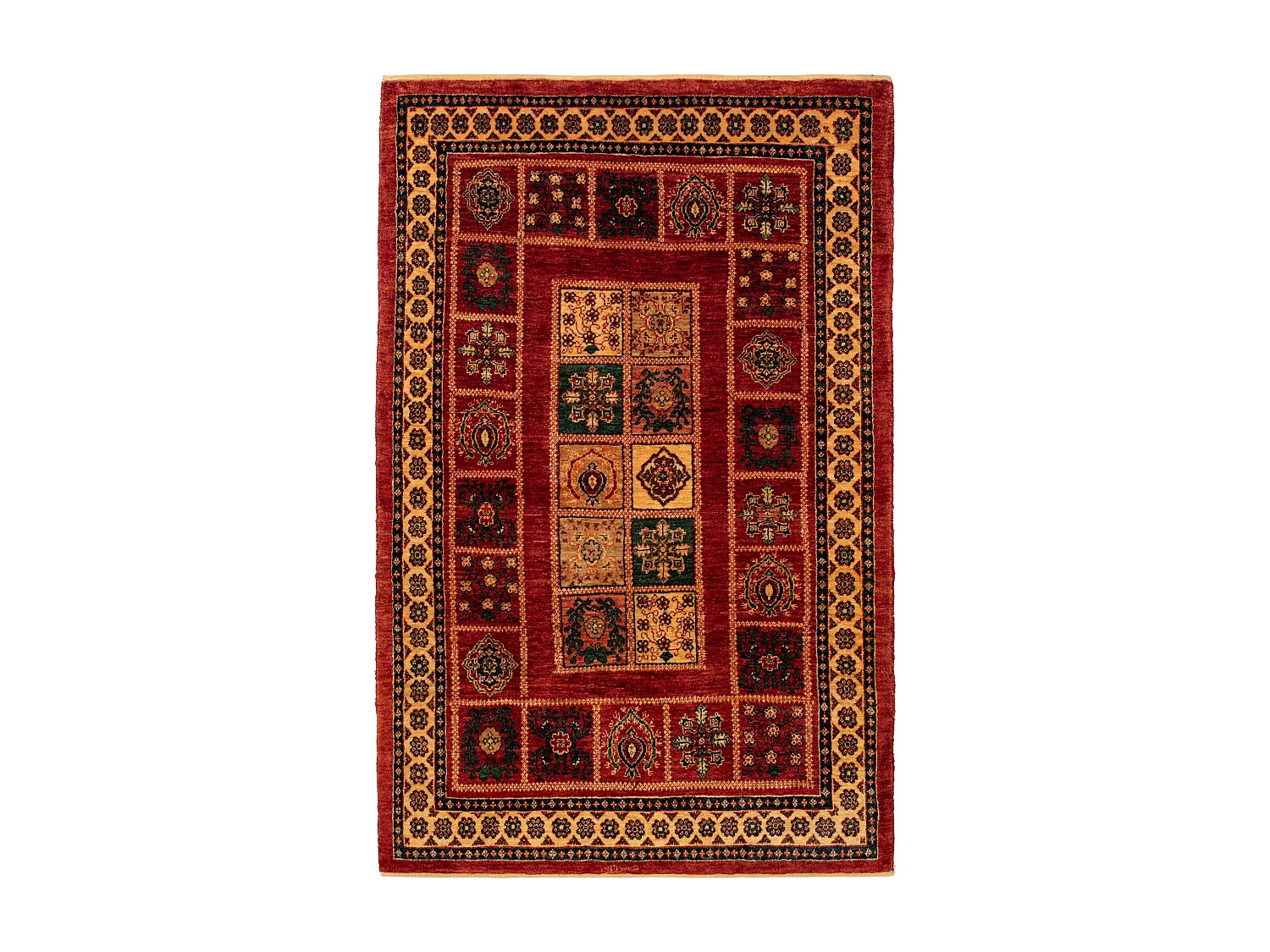 Tapis de laine 108x167 rouge Kashkuli
