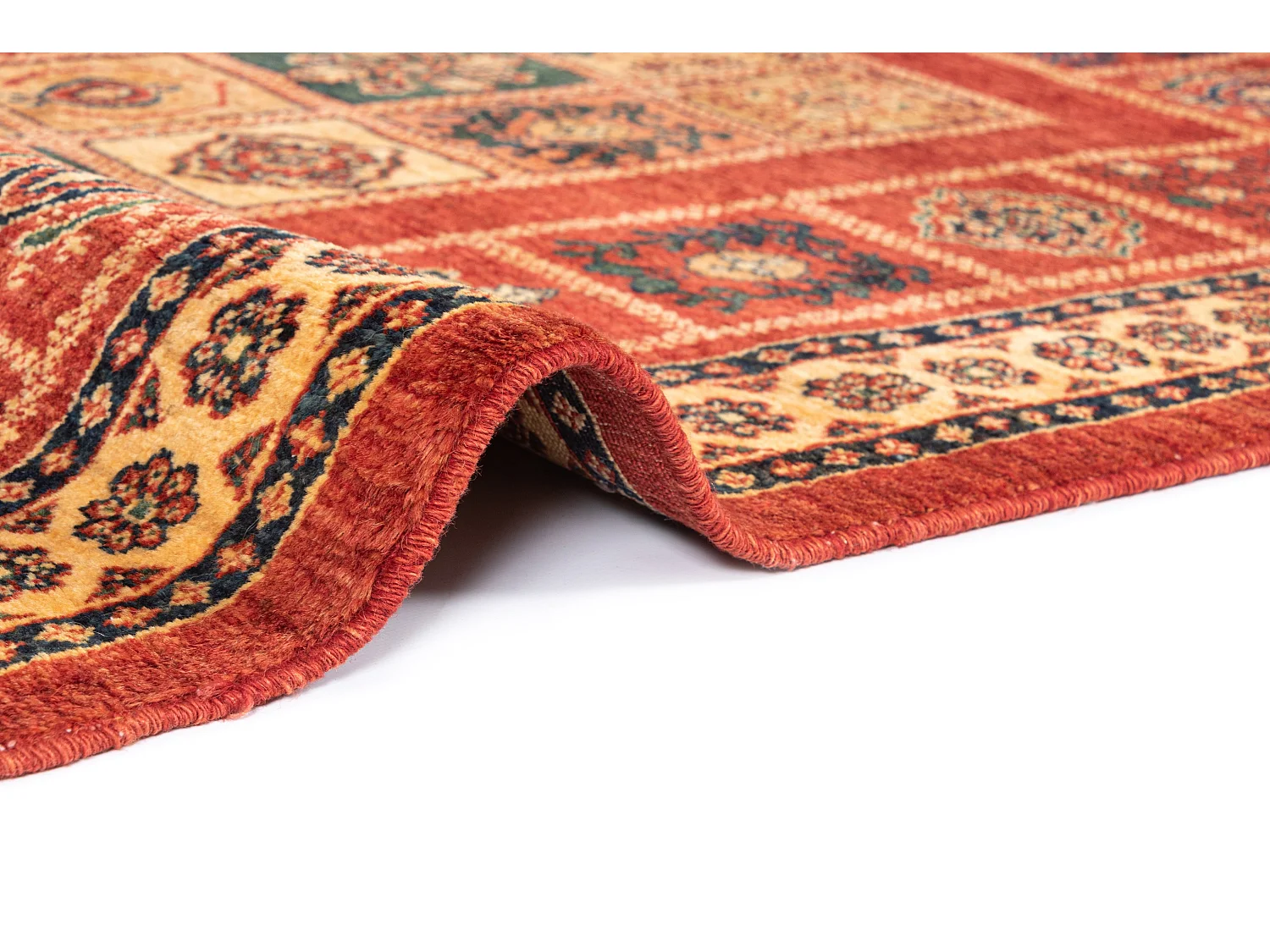 Tapis de laine 108x167 rouge Kashkuli