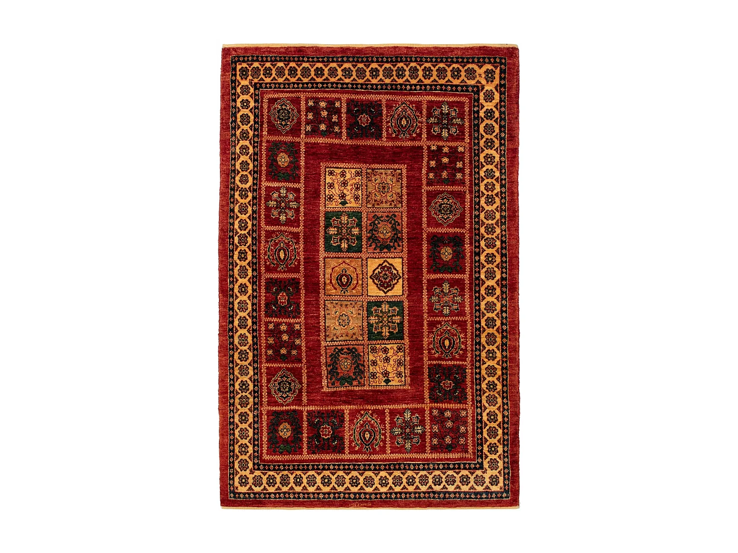 Tapis de laine 108x167 rouge Kashkuli