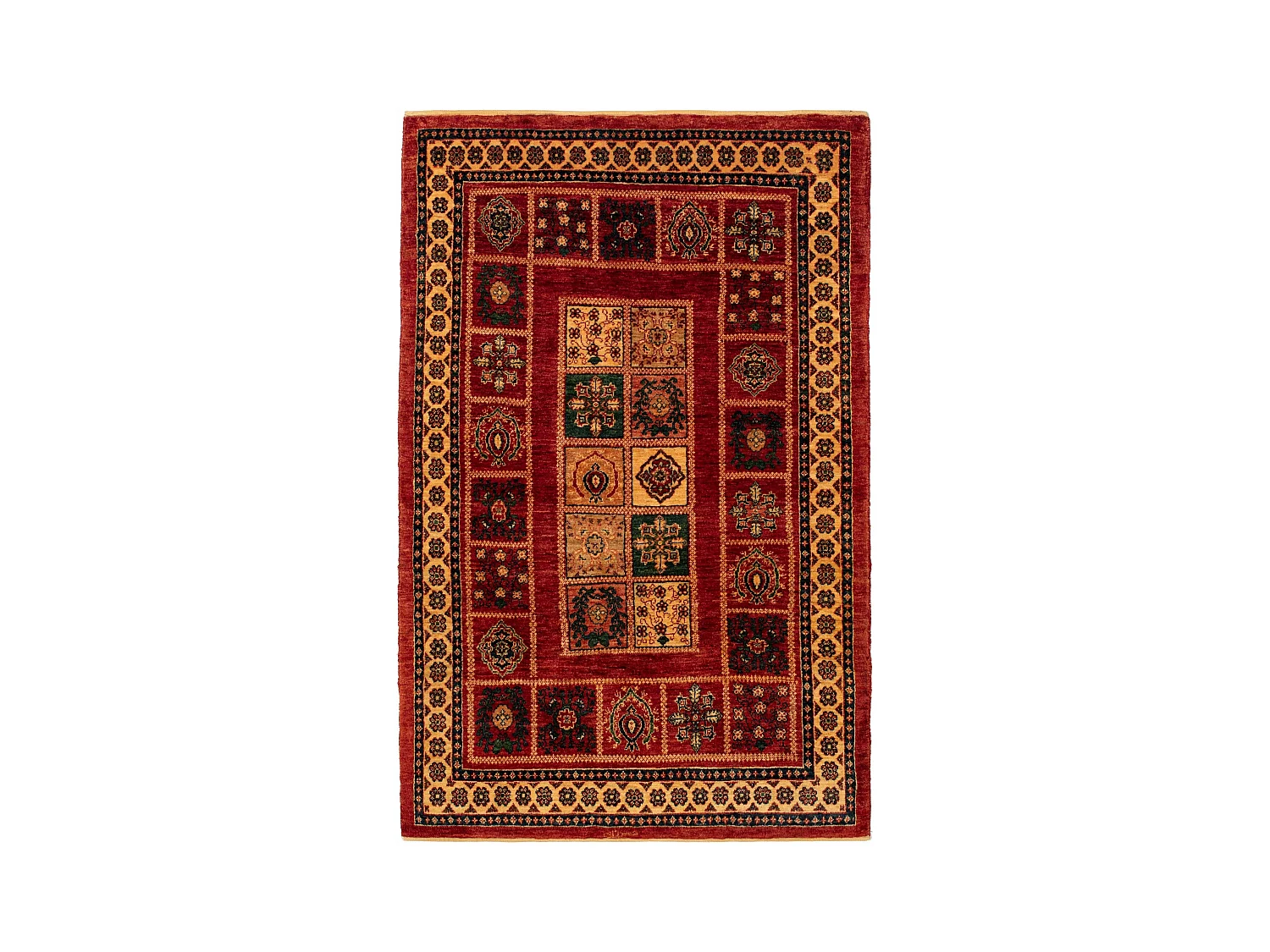 Tapis de laine 108x167 rouge Kashkuli