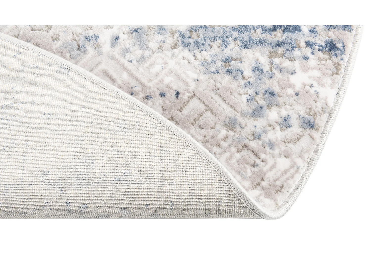 Tapis 160x160 Bleu Davos Fusion