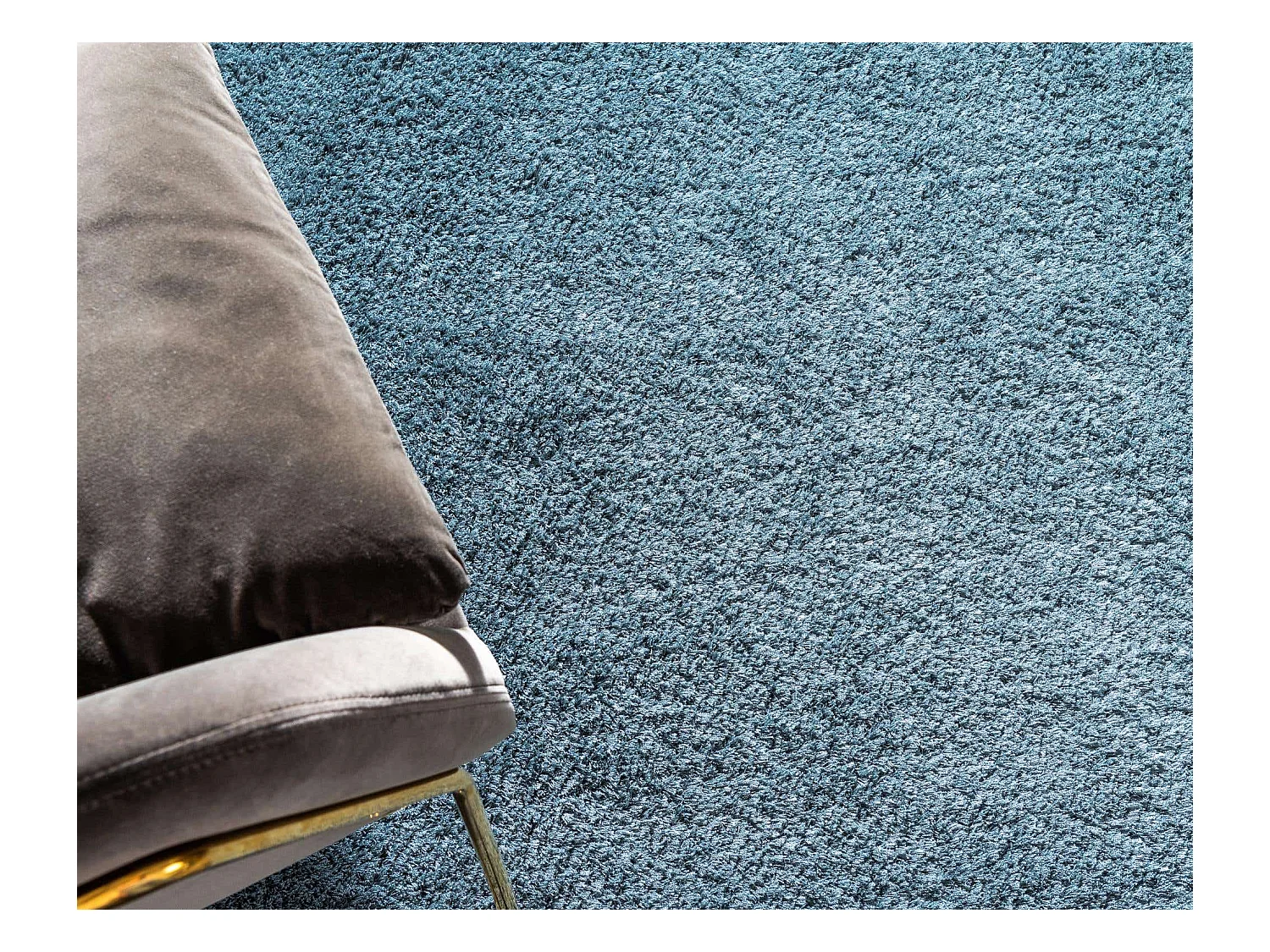 Hoogpolig tapijt 120x62 Blauw Luzern