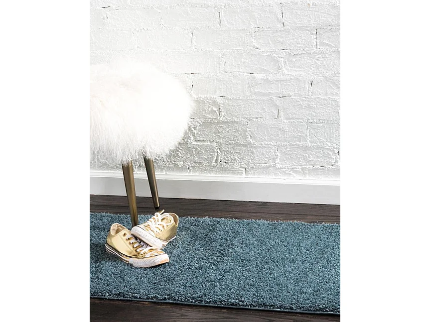 Hoogpolig tapijt 120x62 Blauw Luzern